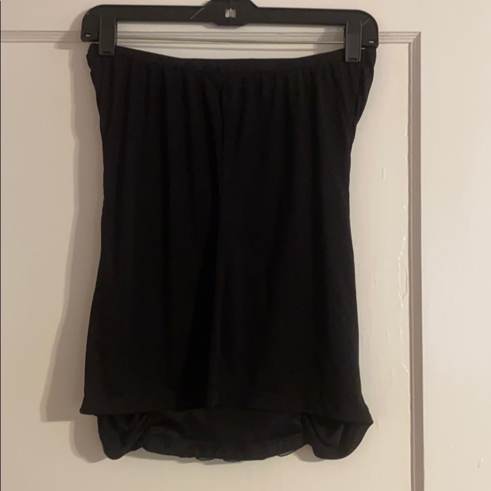 NWOT Ruched Ruffle Strapless Top - Picture 4 of 5